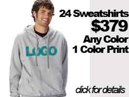 24 sweatshirts for $379