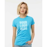 48 Ladies Fine Jersey Tees With 1 Color Print