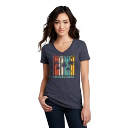 TR Palm Trees Ladies V Neck